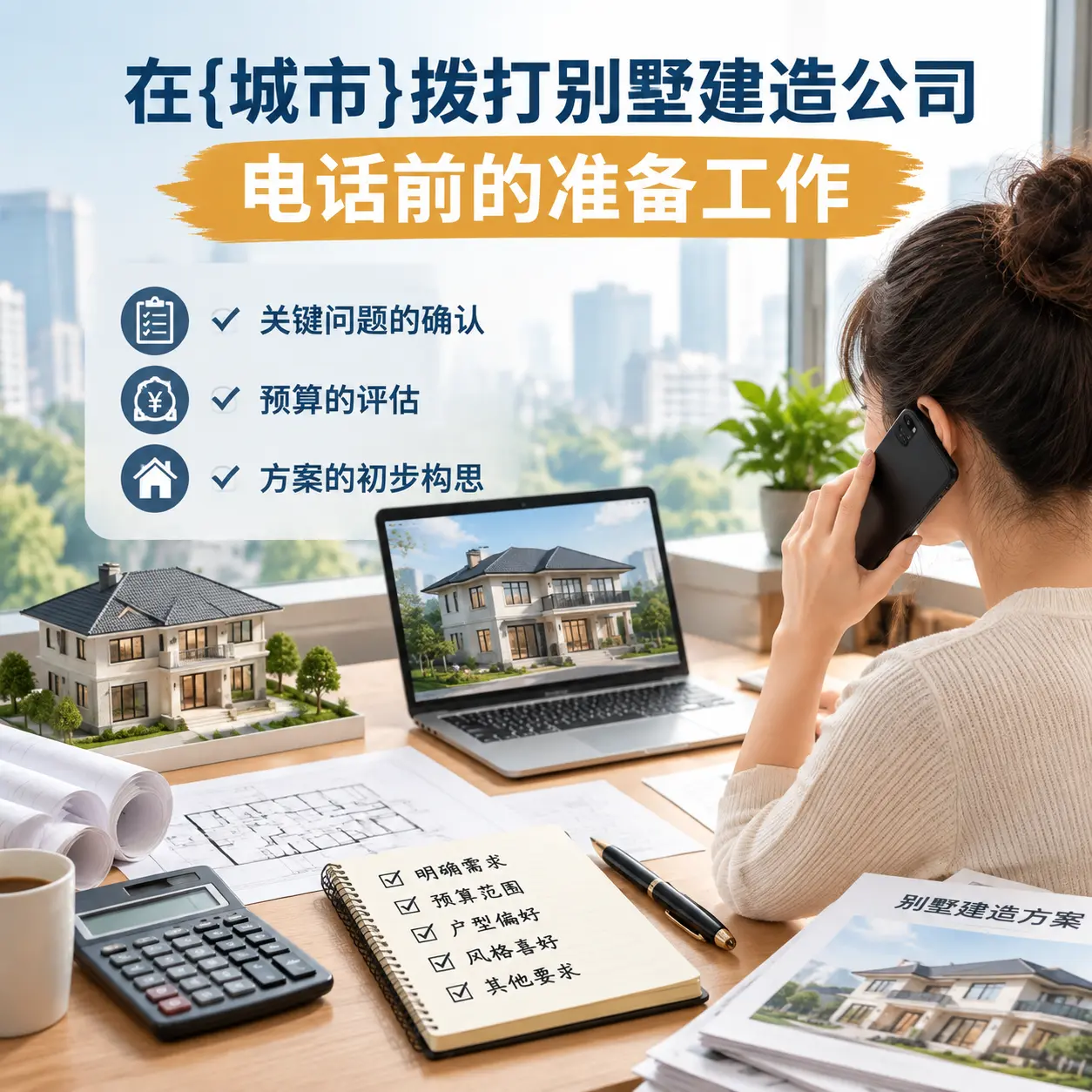 在铜仁拨打别墅建造公司电话前的准备工作