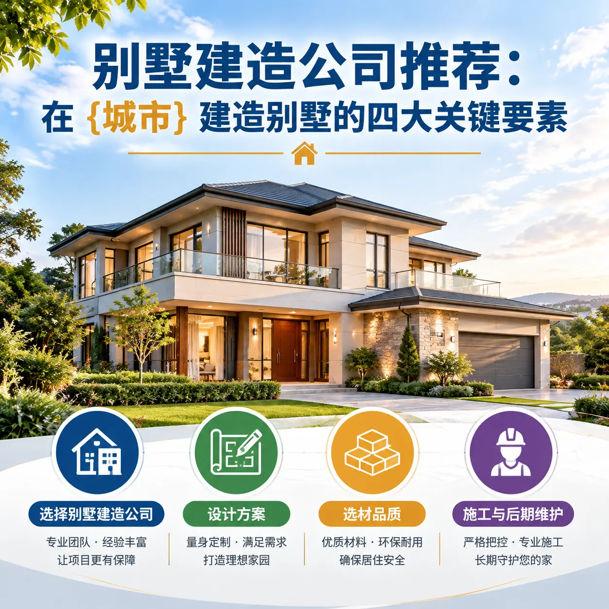 别墅建造公司推荐:在 铜仁 建造别墅的四大关键要素