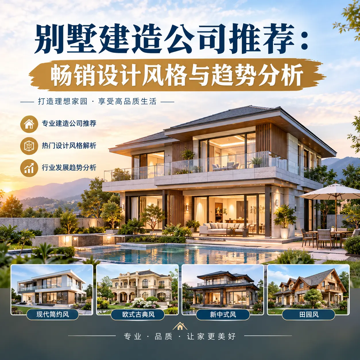 别墅建造公司推荐: 铜仁 畅销设计风格与趋势分析